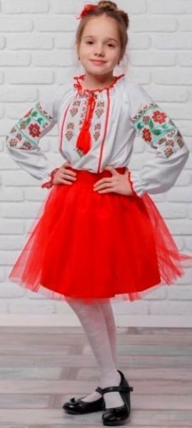 Блуза Сварга детская Виноград р.152 зеленый 