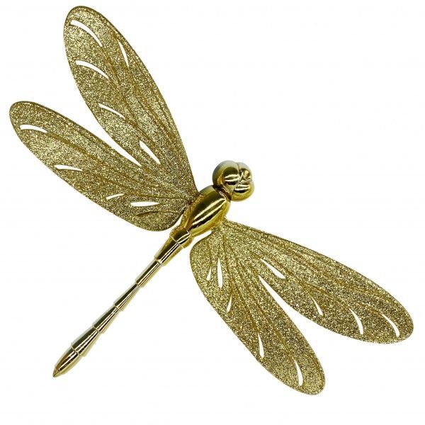 Украшение новогоднее MISLT Стрекоза большая 19x12 см J0005-3 