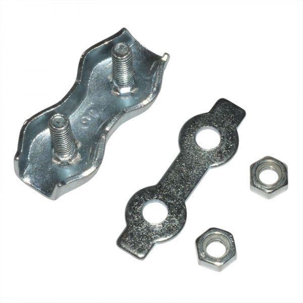 Затискач для троса подвійний 3 мм