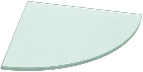 Полка стеклянная 250x8x250 мм зеленый металлик 