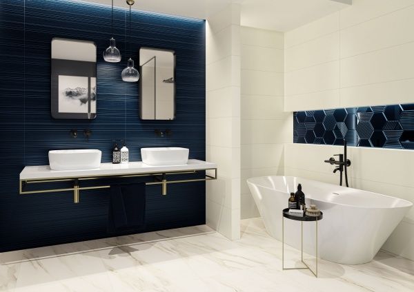 Плитка Ceramika Paradyz INTENSE TONE BLUE struktura A mat 29,8х89,8 