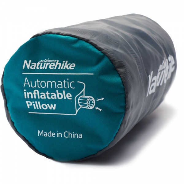 Подушка надувная Naturehike Sponge automatic NH17A001-L, голубой голубой