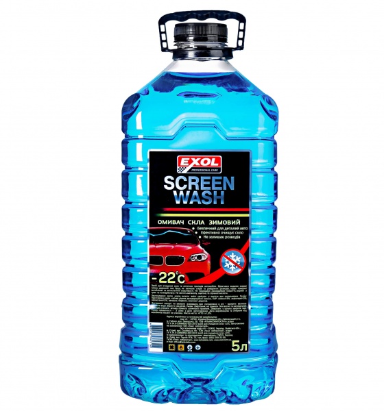 Омивач скла EXOL зима -22°С 5л 