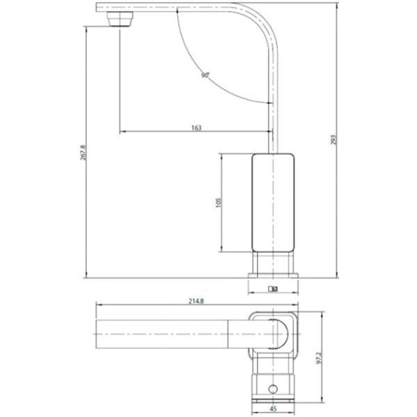 Змішувач для кухні Koller Pool Neon Cube NC0500