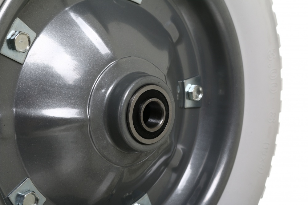 Колесо пенополиуретановое для тачки 3.00-8 (3.00x8) серое 350 мм