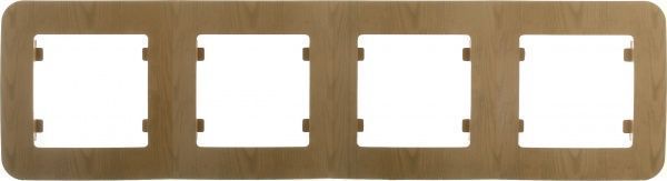 Рамка чотиримісна Makel Lillium Natural горизонтальна дуб