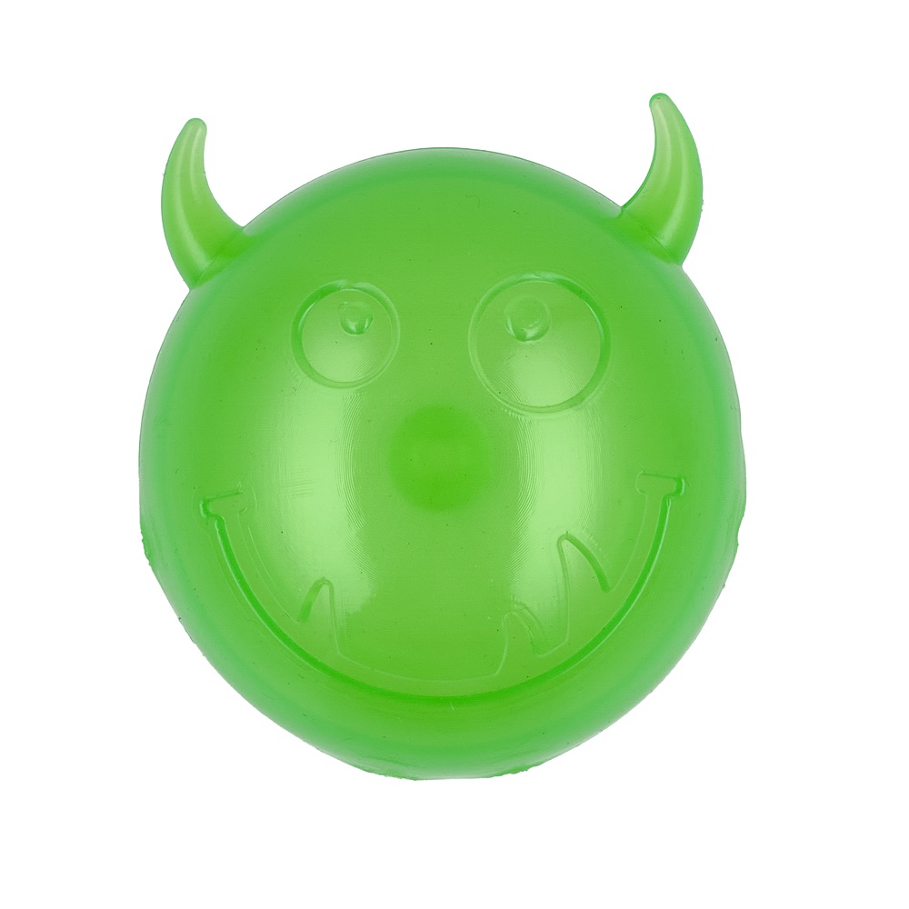 М'яч AnimAll Чортик з пискавкою 75 мм зелений