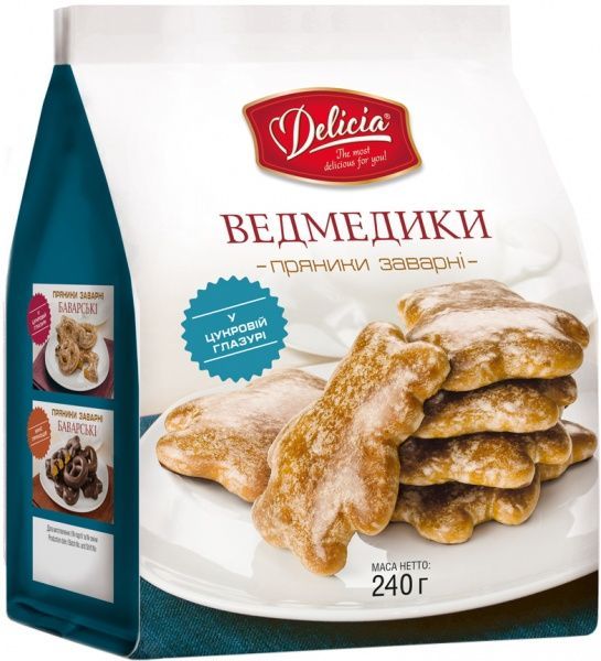 Печенье Делиция заварные Мишки 240 г 