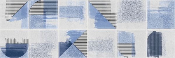 Плитка Allore Group Tokio MATRIX light grey W\DEC M NR Mat 20x60 2 сорт 