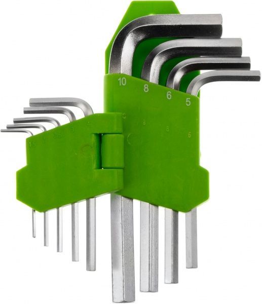 Набір ключів шестигранних Alloid 1,5-10 мм НШ-0912