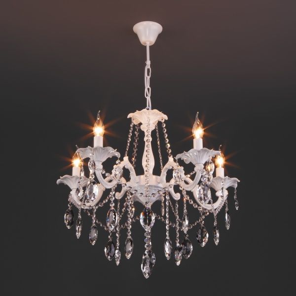 Люстра підвісна Strotskis Veletta 10108/5 5x60 Вт E14 білий