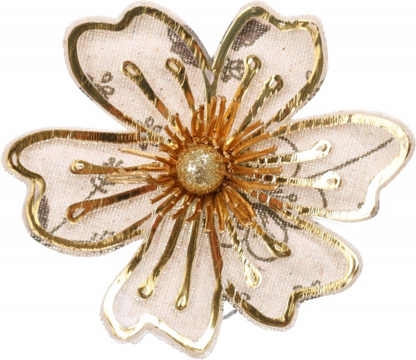 Квітка декоративна Shunda айстра 10 см срібна