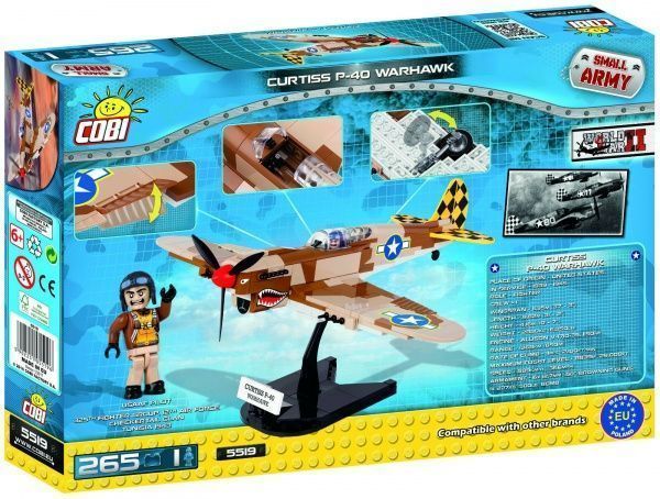 Конструктор Cobi Вторая Мировая Война Самолет Кертисс P-40 Вархавк COBI-5519
