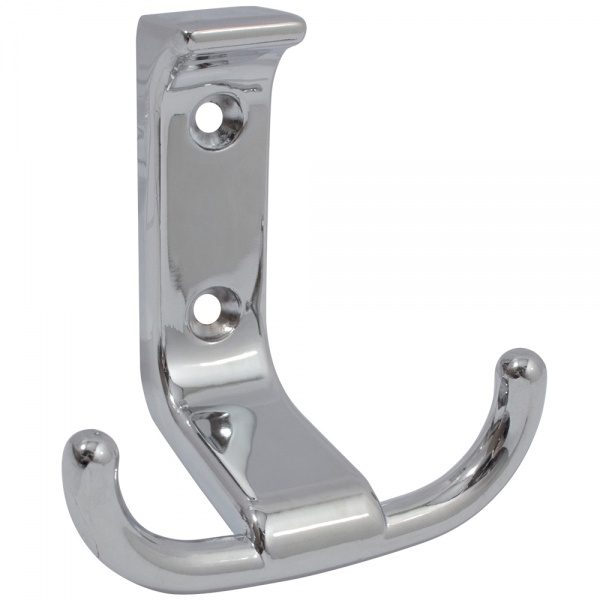 Крючок двойной Arino хром полированный