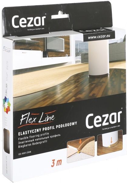 Профиль Flex Line 134 Cezar гладкий скрытый крепеж 40x3000 мм дуб редут 