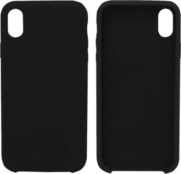 Чехол защитный Intaleo (Velvet) для Apple iPhone XR black силиконовый