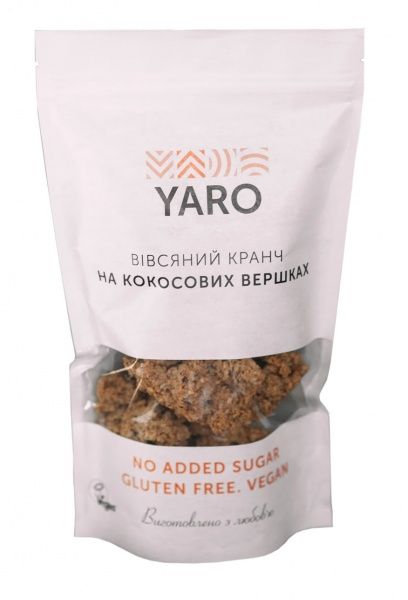 Кранчі YARO на кокосових вершках 200 г 