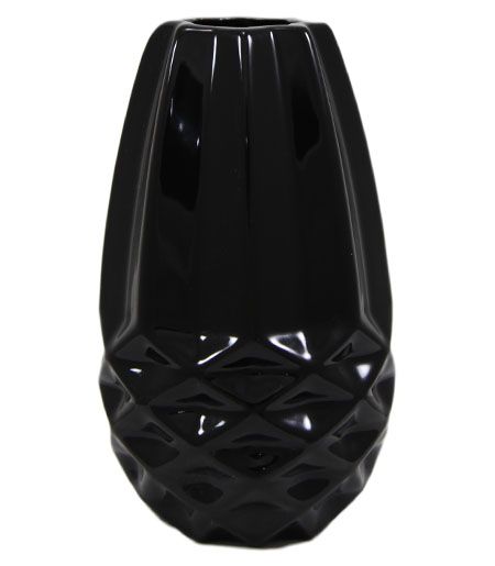 Ваза керамічна чорний Ananas V1802 Резон