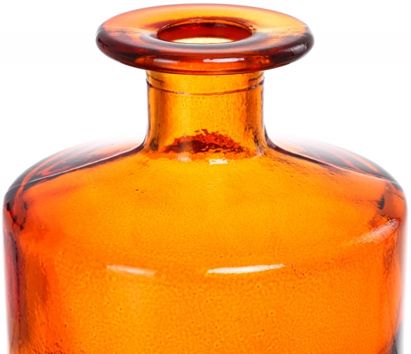 Ваза скляна помаранчева BOTELLA CUAD San Miguel