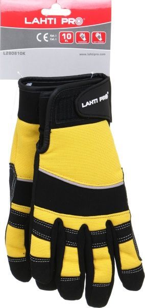 Перчатки Lahti Pro защитные с покрытием микрофибра XL (10) L280810K