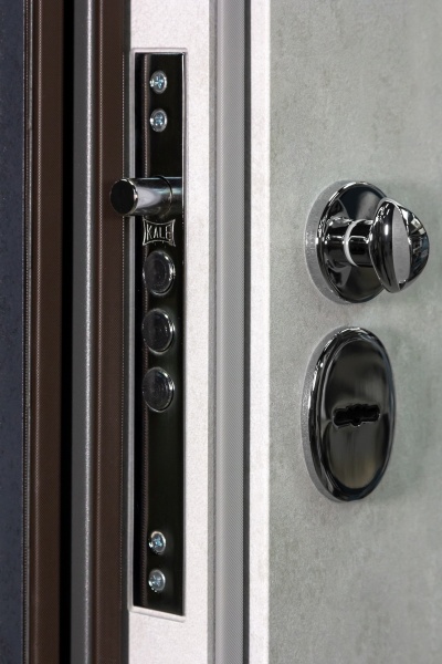 Дверь входная Булат Гарант 535 бетон антрацит 2050x950 мм левая