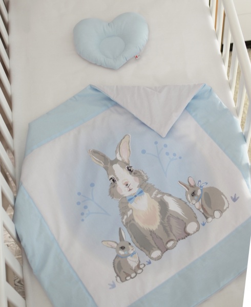 Люлька-переноска Baby Veres Summer Bunny blue sky 
