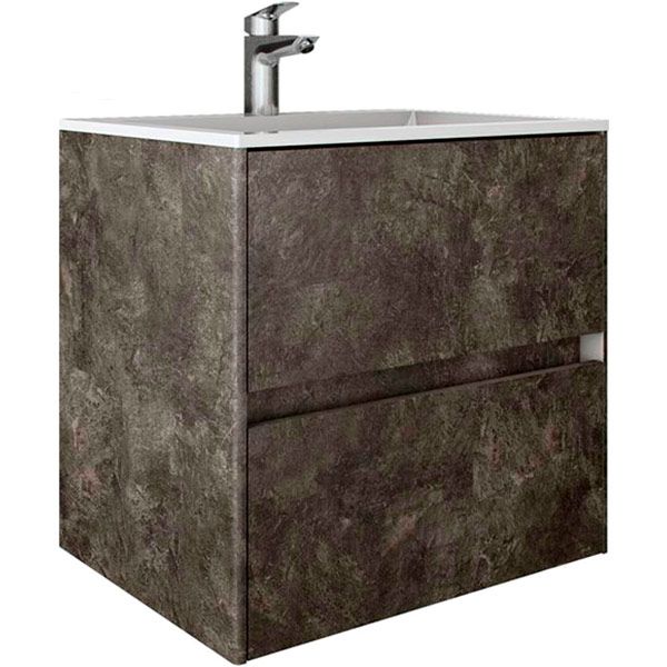 Тумба підвісна Water House Preference N2 60 МДФ сланець темний під умив.Амальфі 60