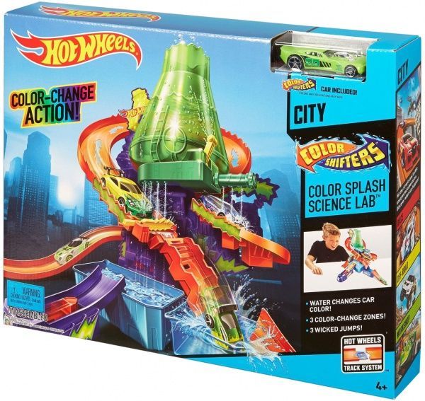 Трек Hot Wheels Научная лаборатория Взрыв цветов 1:64 CCP76