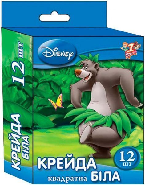 Мел школьный белый квадратный 10x10 мм 12 шт. 1 вересня