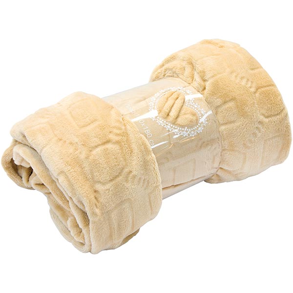 Плед фланелевий Underprice Glory бежеивй 140x180 см