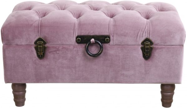 Сундук-пуф Shic B розовый, 71,5х37х36,5 см велюр 