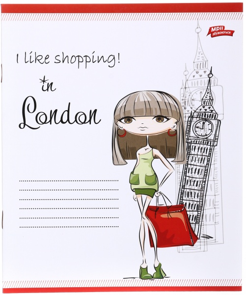 Тетрадь школьная 24 листа в линейку в ассортименте Мечты сбываются