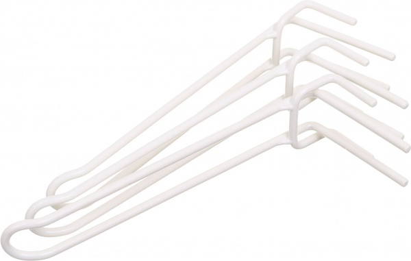 Гачок подвійний 150 мм 10 шт. білий