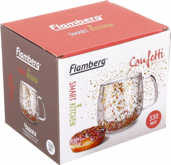 Чашка Сonfetti 340 мл Flamberg Smart Kitchen