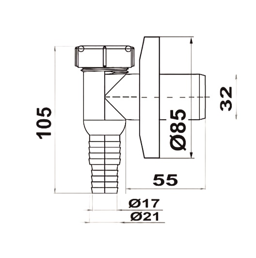 Сифон для стиральной машины ScandiSPA Минисифон
