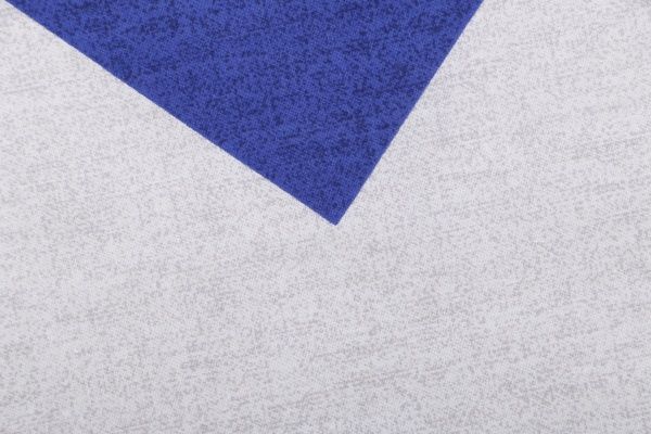 Комплект постільної білизни Зигзаг 1,5 синій із білим UP! (Underprice) 