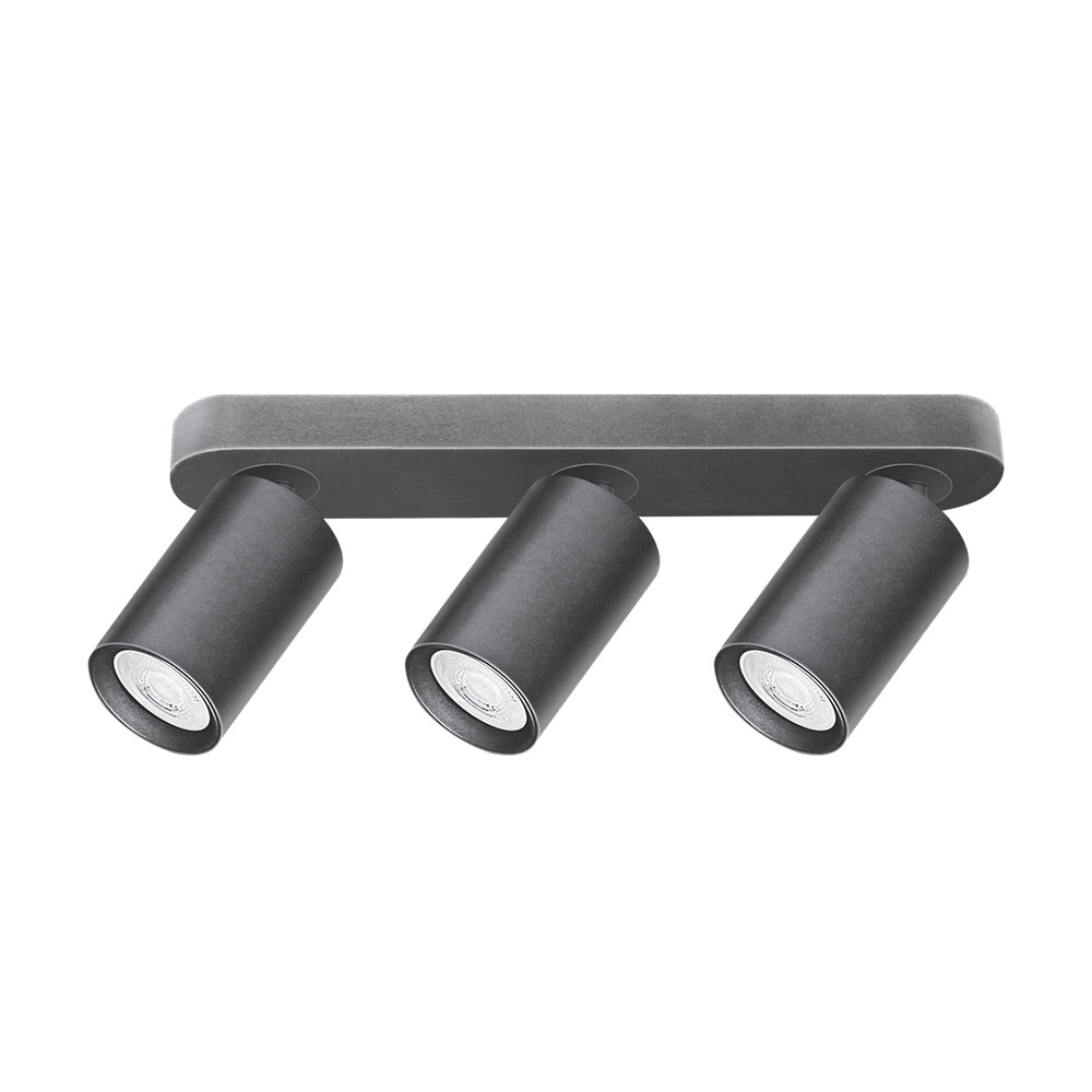 Спот Maxus 3xGU10 чорний 3-MAX-SL-GU10-BL