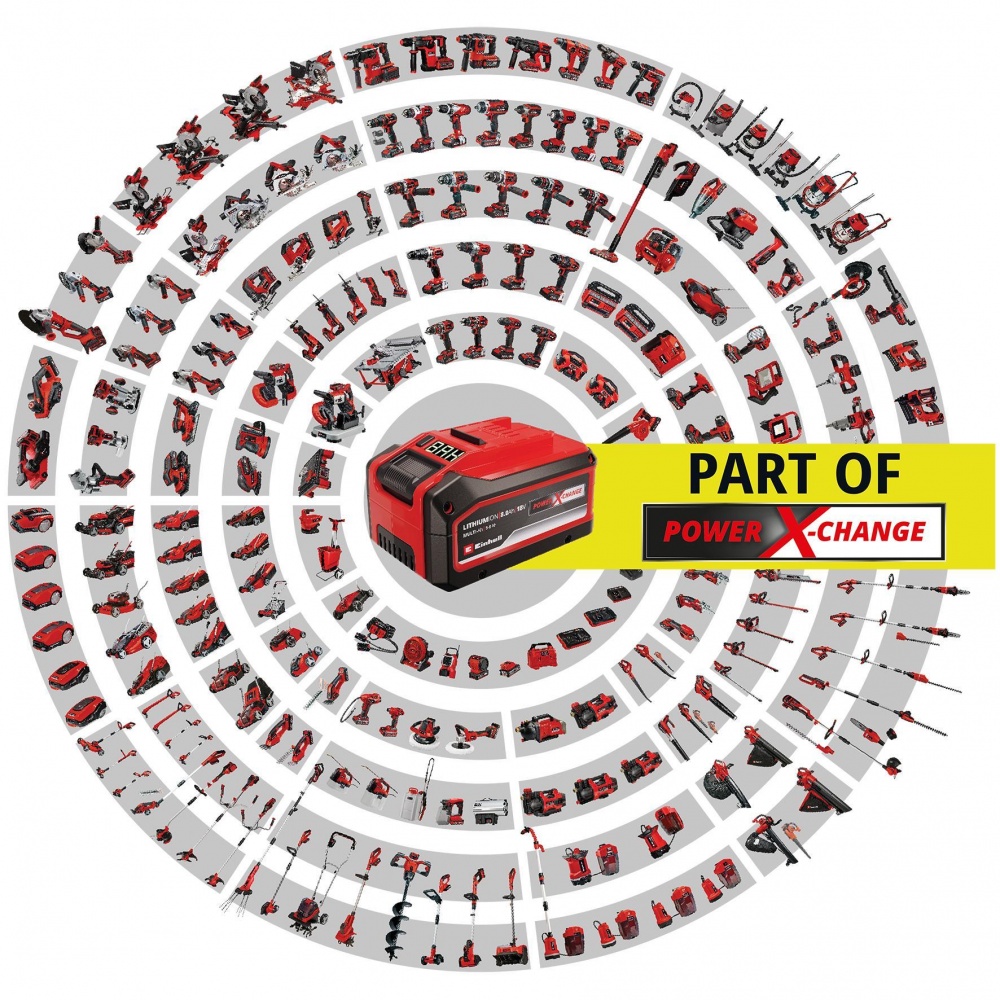Болгарка (кутова шліфмашина) Einhell акумуляторна PXC TE-AG 18/125-2 Li (1x4.0 Ah) 4431190