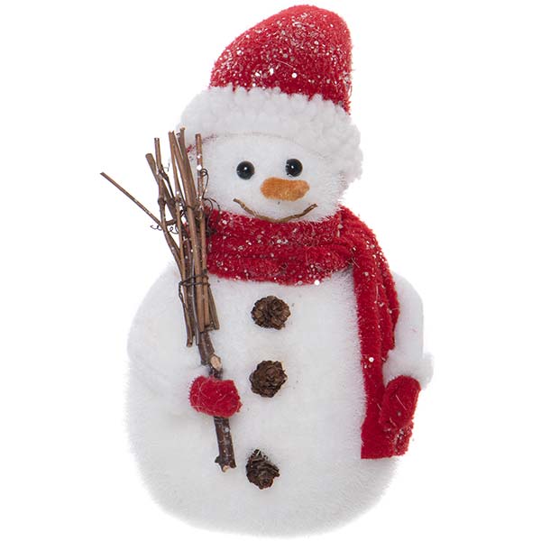 Фігура Сніговик в шарфі та шапці