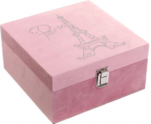 Скринька Ейфель пудровий 20x20x10