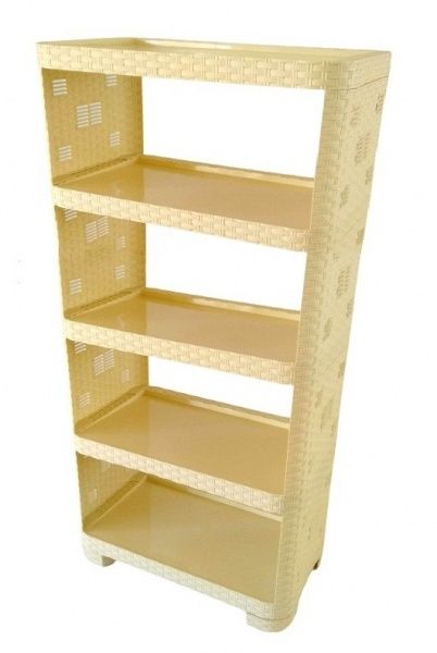 Этажерка Ротанг 5-секционная 1100х510х290 мм бежевый