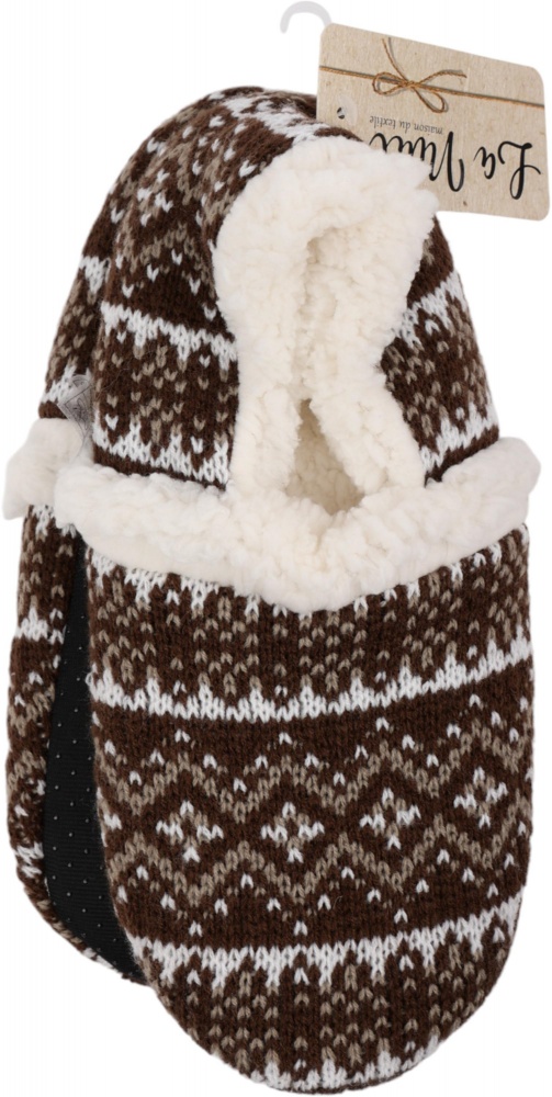 Взуття домашнє La Nuit Basic Кріс р.41/42 коричневий