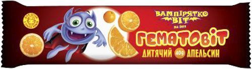 Батончик Гематовіт с альбунином витамином С и с апельсиновым соком для детей 40 г
