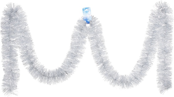 Дождик новогодний элит 10 3 м серебристый