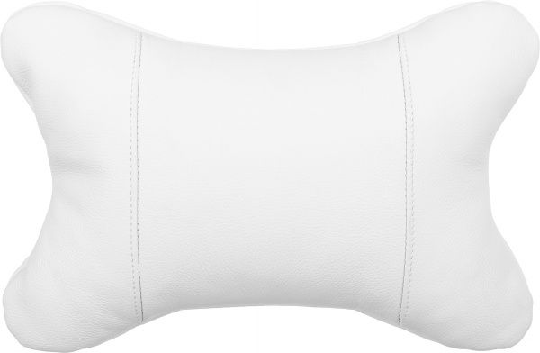 Подушка-подголовник Kerdis Standart белая кожа 