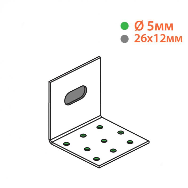 Уголок регулируемый равносторонний 60x60x60мм 1,8мм 