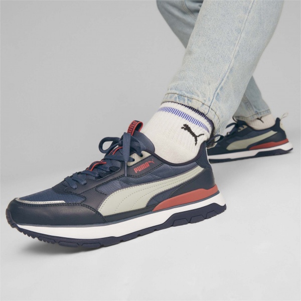 Кроссовки Puma R78 TREK NEW NAVY-FLAT LIGHT GRAY-INKY B 38072825 р.40,5 синий