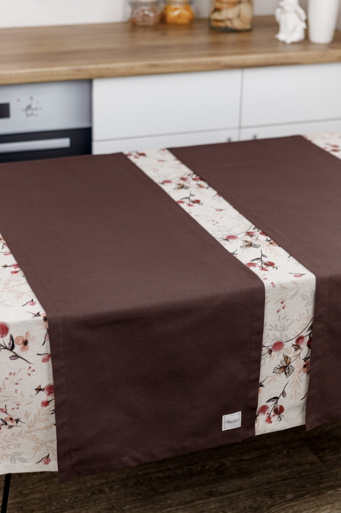 Раннер Шиповник 40x140 см кофейный/коричневый La Nuit