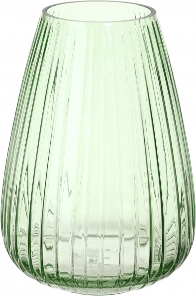 Ваза скляна Sensio Drops 22,5 см зелена JY-913DFX01A