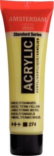 Фарба акрилова нікелево-титановий жовтий 274 20 мл Amsterdam Standart Royal Talens